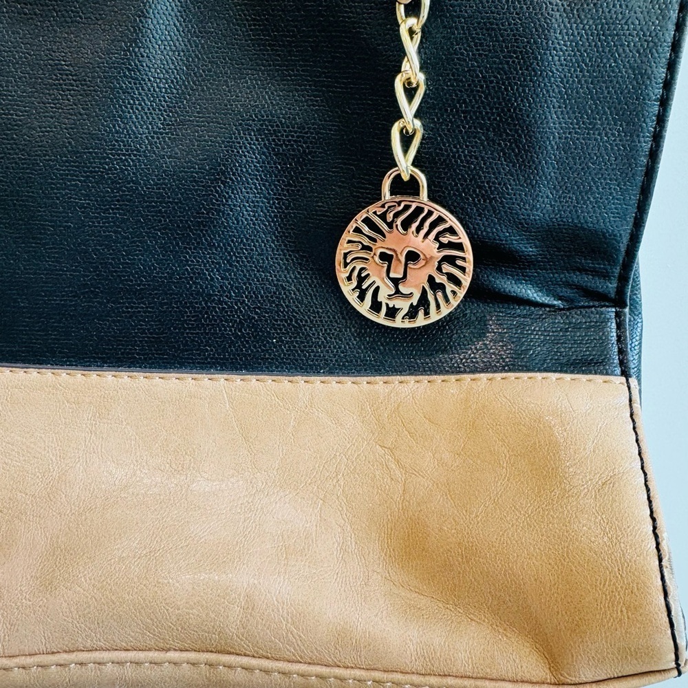 Ann Klein Black and Tan Women's Handbag - Picture 2 of 9